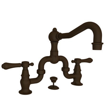Newport Brass Lavatory Bridge Faucet in Oil Rubbed Bronze, Hand Relieved 1030B/ORB
